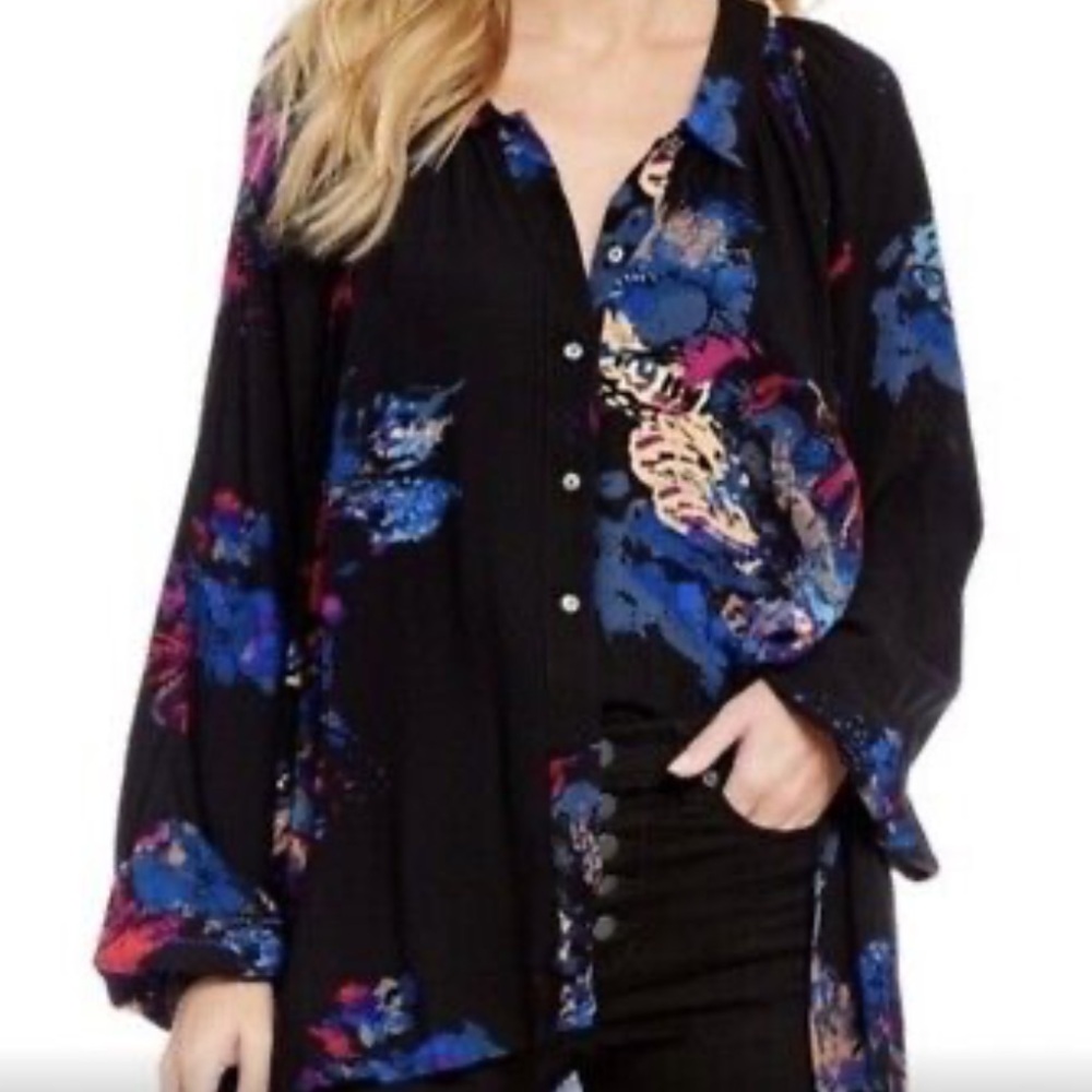 Free People Meadow Lark Button Down Tunic - Picture 1 of 3